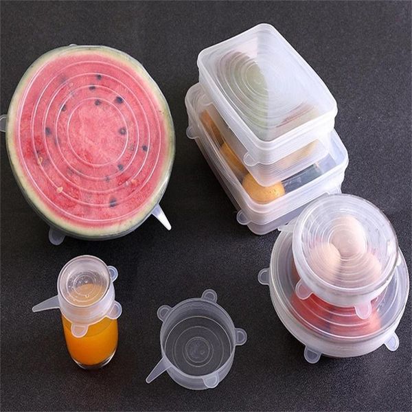 kitchen storage & organization silicone fresh keeping cover reusable food wrap film elastic stretch seal transparent accessories6 pcs/ set
kitchen storage & organization silicone fresh keeping cover reusable food wrap film elastic stretch seal transparent accessories6 pcs/ set