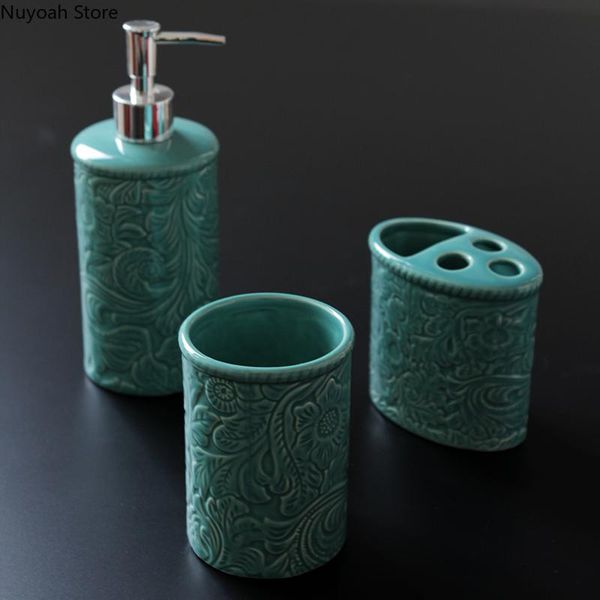 nordic toiletries ceramic lotion bottle mouthwash cup soap dish craft carving bathroom supplies/bathroom decoration accessories bath accesso
nordic toiletries ceramic lotion bottle mouthwash cup soap dish craft carving bathroom supplies/bathroom decoration accessories bath accesso