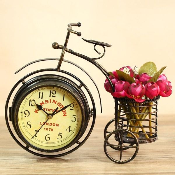 desk & table clocks three-wheeled bicycle clock wrought iron retro seat creative metal ornaments craft decorations
desk & table clocks three-wheeled bicycle clock wrought iron retro seat creative metal ornaments craft decorations