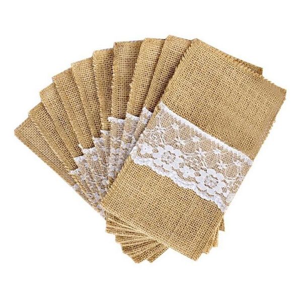 mats & pads 10pcs/set jute lace cutlery bag fork and knife holders for wedding party family dining table restaurant decoration dropship
mats & pads 10pcs/set jute lace cutlery bag fork and knife holders for wedding party family dining table restaurant decoration dropship