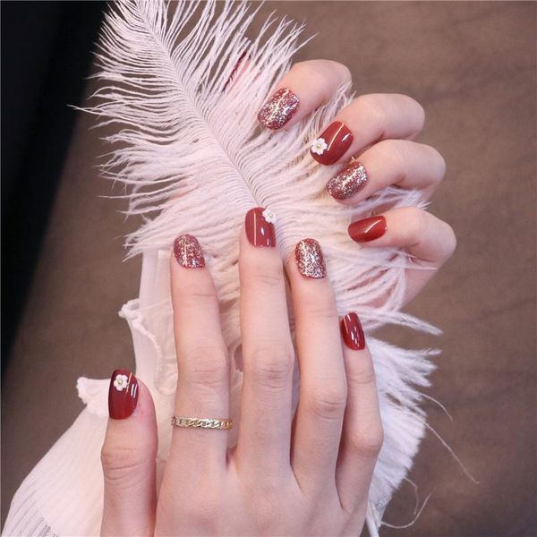 false nails 24pcs red flower shape wear short paragraph fashion manicure patch save time wearable nail soyw889, Red;gold
false nails 24pcs red flower shape wear short paragraph fashion manicure patch save time wearable nail soyw889, Red;gold