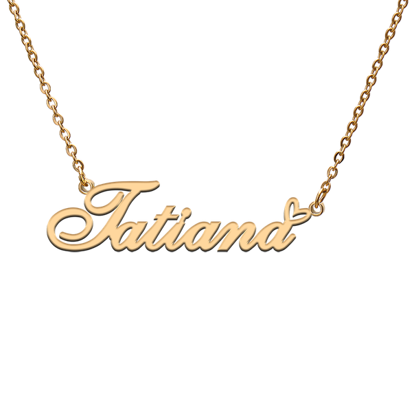 charms god with love heart personalized character necklace name tatiana for friend jewelry gift, Bronze;silver
charms god with love heart personalized character necklace name tatiana for friend jewelry gift, Bronze;silver
