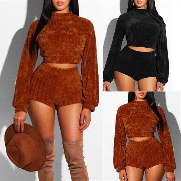 2pcs set clubwear party womenpant long sleeve crop shorts trousers streetwear clothes, White
2pcs set clubwear party womenpant long sleeve crop shorts trousers streetwear clothes, White