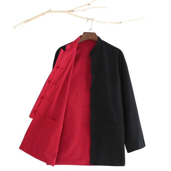 ethnic clothing long sleeve two side wear black red men traditional chinese tang suit uniform outfit clothes
ethnic clothing long sleeve two side wear black red men traditional chinese tang suit uniform outfit clothes