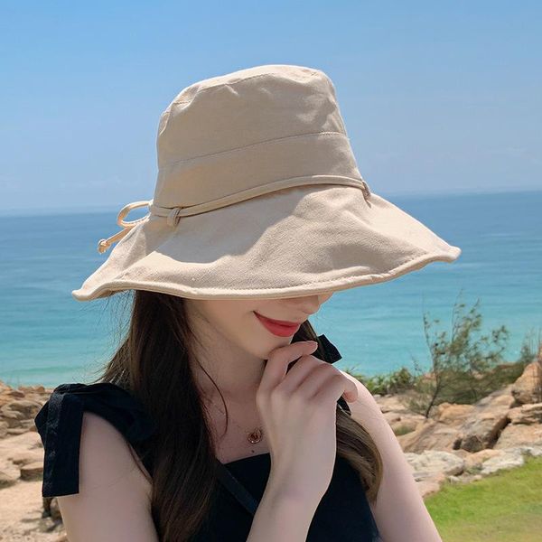 wide brim hats sun visor female summer foldable bucket hat outdoor sunscreen pure cotton fishing hunting uv beach, Blue;gray
wide brim hats sun visor female summer foldable bucket hat outdoor sunscreen pure cotton fishing hunting uv beach, Blue;gray
