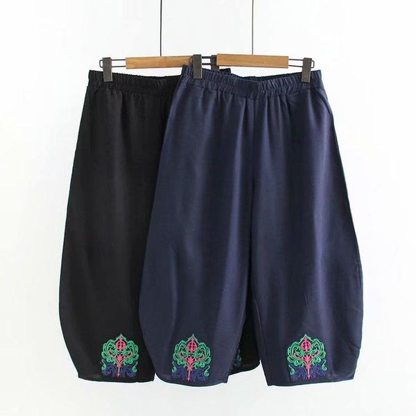 women's pants & capris 2021 plus size casual wide leg summer women clothing fashion loose embroidery cotton linen trousers d5-d804, Black;white
women's pants & capris 2021 plus size casual wide leg summer women clothing fashion loose embroidery cotton linen trousers d5-d804, Black;white