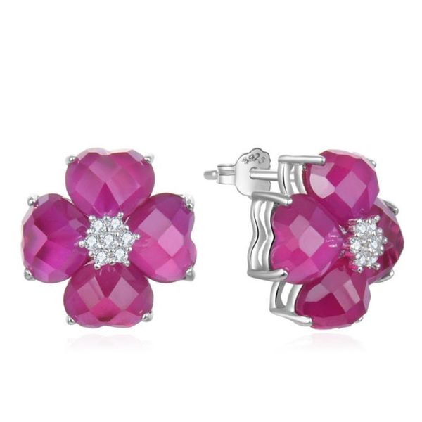 stud vinregem 100% 925 sterling silver ruby gemstone wedding engagement romantic cute flower studs earrings for women fine jewelry, Golden;silver
stud vinregem 100% 925 sterling silver ruby gemstone wedding engagement romantic cute flower studs earrings for women fine jewelry, Golden;silver