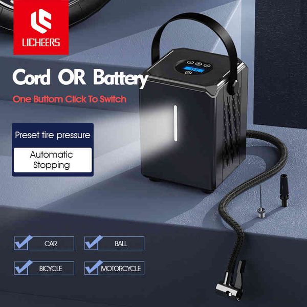 licheers compressor inflator led lamp for car motorcycle bicycle tire inflatable wireless/wire electric air pump
licheers compressor inflator led lamp for car motorcycle bicycle tire inflatable wireless/wire electric air pump