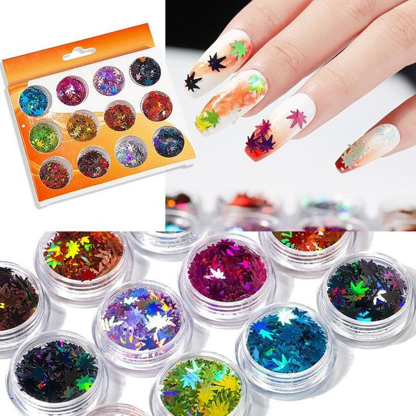 nail art decorations 12 colors/set sequins laser stickers autumn design decoration polishing accessories, Silver;gold
nail art decorations 12 colors/set sequins laser stickers autumn design decoration polishing accessories, Silver;gold