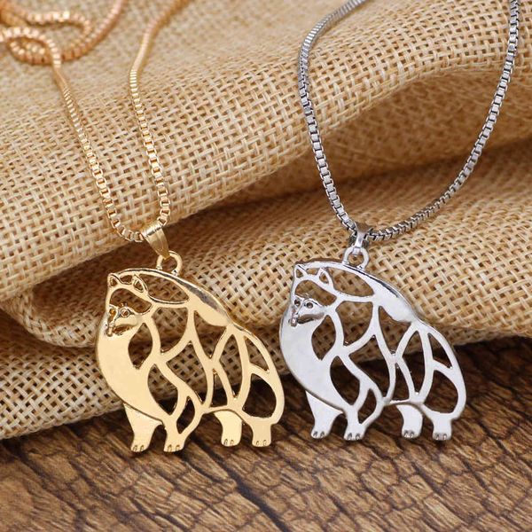 bomei dog pet dog necklace men's and women's creative hollow out pendant jewelry, Silver
bomei dog pet dog necklace men's and women's creative hollow out pendant jewelry, Silver