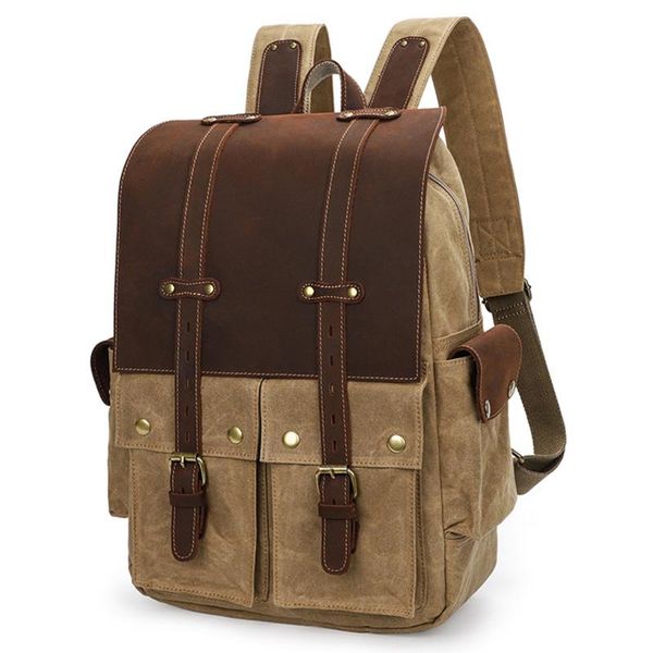 backpack 2021 men's retro student waterproof travel suitable for large-capacity computer bag mountaineering
backpack 2021 men's retro student waterproof travel suitable for large-capacity computer bag mountaineering