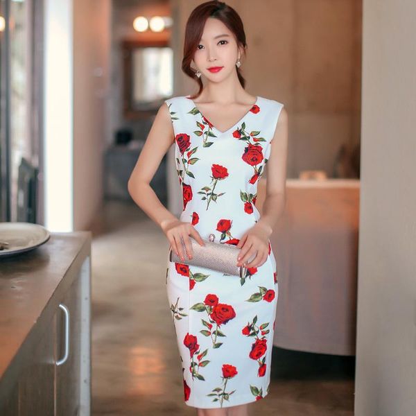 korea spring v-neck knee-length bodycon vestidos pencil flower print vest party woman dress casual dresses, Black;gray
korea spring v-neck knee-length bodycon vestidos pencil flower print vest party woman dress casual dresses, Black;gray