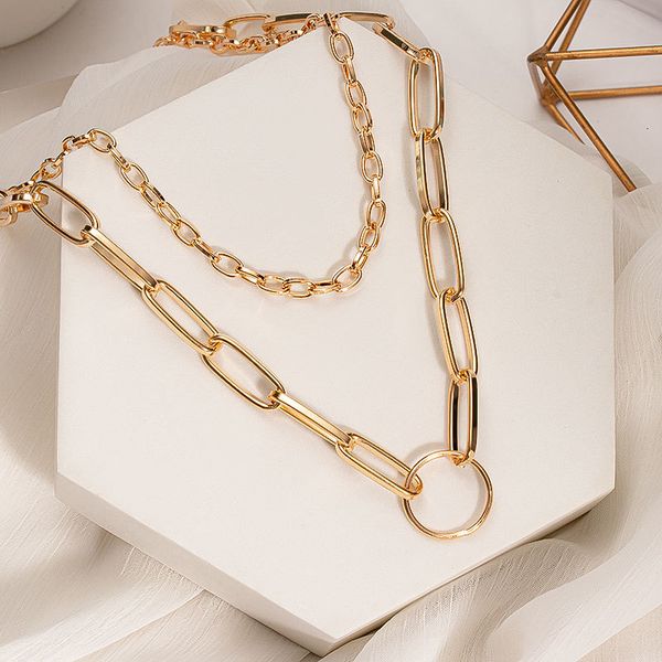 necklaces pendants punk layered chain neck chains for women vintage exaggerated golden goth hoop metal 2021 clavicle jewelry, Silver
necklaces pendants punk layered chain neck chains for women vintage exaggerated golden goth hoop metal 2021 clavicle jewelry, Silver