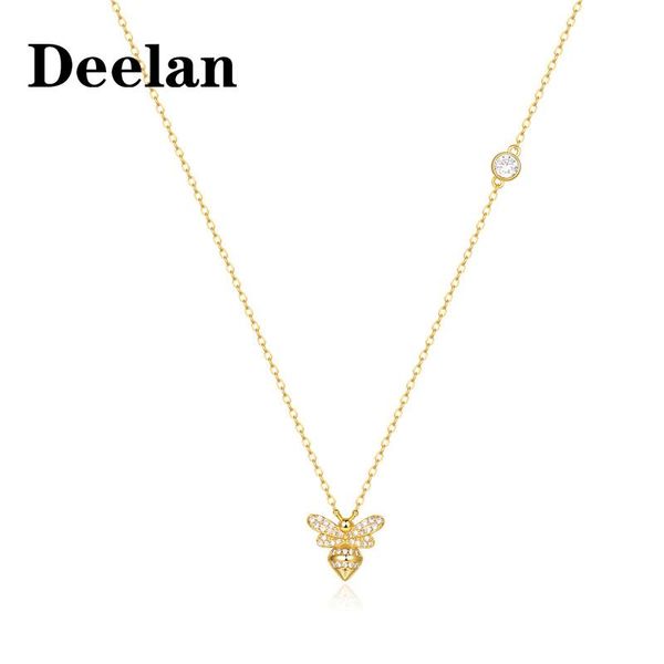 pendant necklaces deelan bee charm necklace for women clavicle chain jewelry fashion lady korean jewellery gold crystal zircon, Silver
pendant necklaces deelan bee charm necklace for women clavicle chain jewelry fashion lady korean jewellery gold crystal zircon, Silver