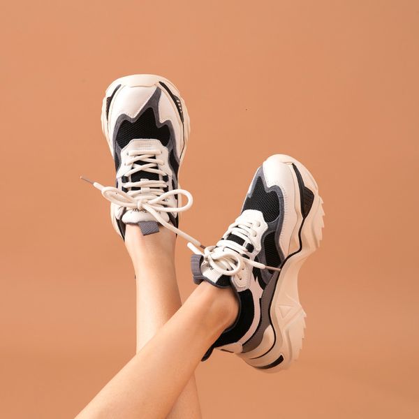 dress shoes women platform chunky sneakers round toe lace-up stitching mixed colors ladies fashion flat shoes handmade 29555, Black
dress shoes women platform chunky sneakers round toe lace-up stitching mixed colors ladies fashion flat shoes handmade 29555, Black