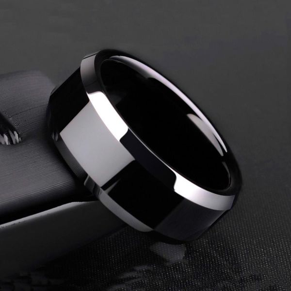 wedding rings design 8mm width black titanium stainless ring for women men couple jewelry, Slivery;golden
wedding rings design 8mm width black titanium stainless ring for women men couple jewelry, Slivery;golden