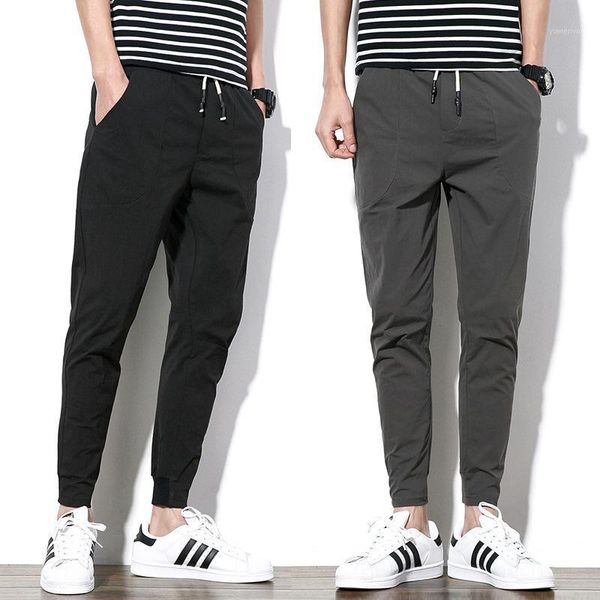 men's pants summer 2021 slim casual elastic japanese tide sports thin feet, Black
men's pants summer 2021 slim casual elastic japanese tide sports thin feet, Black