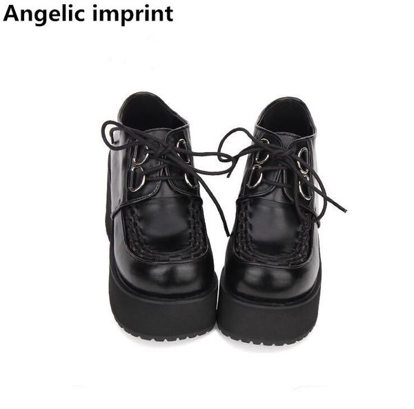 angelic imprint gothic woman mori girl lolita cosplay punk shoes lady high heels pumps women dress party lace up 33-47 8cm, Black
angelic imprint gothic woman mori girl lolita cosplay punk shoes lady high heels pumps women dress party lace up 33-47 8cm, Black