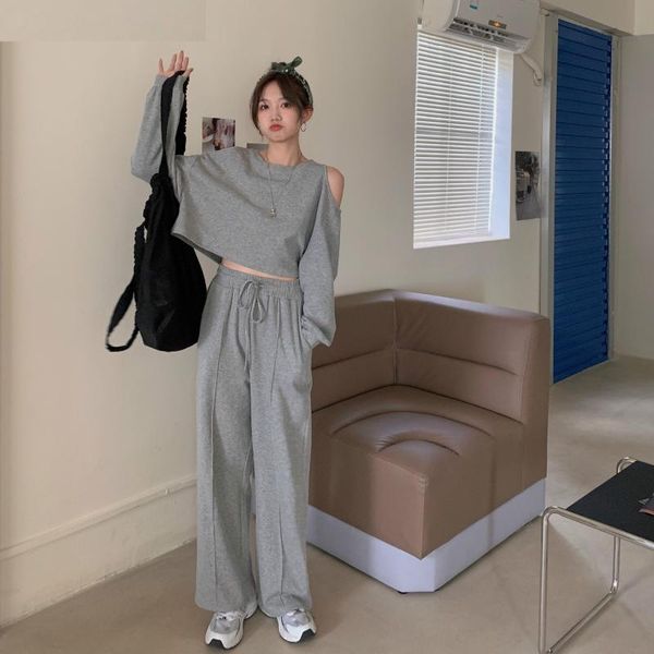 women's pants & capris two piece set autumn clothes for women fashion casual wide leg t-shirt suits female fall, Black;white
women's pants & capris two piece set autumn clothes for women fashion casual wide leg t-shirt suits female fall, Black;white