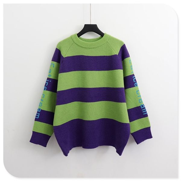 h.sa roupa mujer women winter sweater and pullovers long sleeve wide striped casual knitwear oversized jumpers korean fall 210417, White;black
h.sa roupa mujer women winter sweater and pullovers long sleeve wide striped casual knitwear oversized jumpers korean fall 210417, White;black
