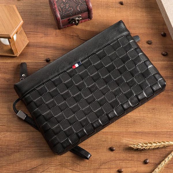 wallets fashion men's clutch bag solid color first layer cowhide wallet long design zipper envelope mobile phone, Red;black
wallets fashion men's clutch bag solid color first layer cowhide wallet long design zipper envelope mobile phone, Red;black