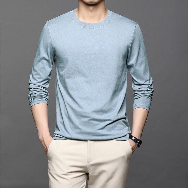 men's t-shirts 2021 spring autumn long-sleeved round neck t-shirt casual sports bottoming pure cotton loose large size clothing, White;black
men's t-shirts 2021 spring autumn long-sleeved round neck t-shirt casual sports bottoming pure cotton loose large size clothing, White;black
