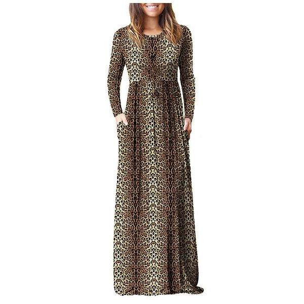 casual dresses fashion leopard maxi dress women autumn loose long sleeve o-neck pockets party robe longue, Black;gray
casual dresses fashion leopard maxi dress women autumn loose long sleeve o-neck pockets party robe longue, Black;gray