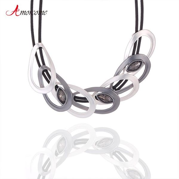 chokers amorcome women choker pendant necklace black layered leather chain vintage geometric necklaces for jewelry accessory gift, Golden;silver
chokers amorcome women choker pendant necklace black layered leather chain vintage geometric necklaces for jewelry accessory gift, Golden;silver