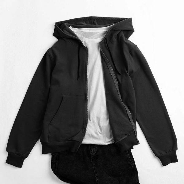 women's jackets autumn women' hooded jacket fashion solid color zip-up drawstring pocket loose casual female harajuku hoodie coat, Black;brown
women's jackets autumn women' hooded jacket fashion solid color zip-up drawstring pocket loose casual female harajuku hoodie coat, Black;brown