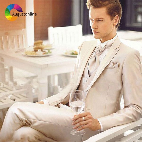 men's suits & blazers khaki men for wedding custom made groomsmen jacket 3piece man pants vest slim fit groom tuxedo morning party, White;black
men's suits & blazers khaki men for wedding custom made groomsmen jacket 3piece man pants vest slim fit groom tuxedo morning party, White;black