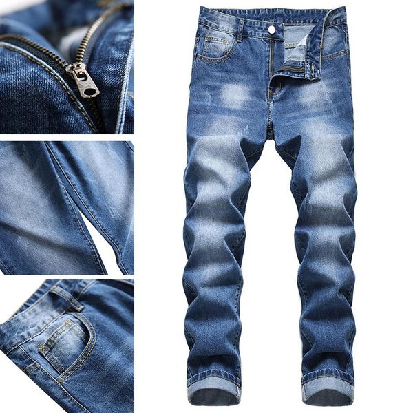 men's jeans straight pants 2021 mature heavy spring and summer lightweight, Blue
men's jeans straight pants 2021 mature heavy spring and summer lightweight, Blue