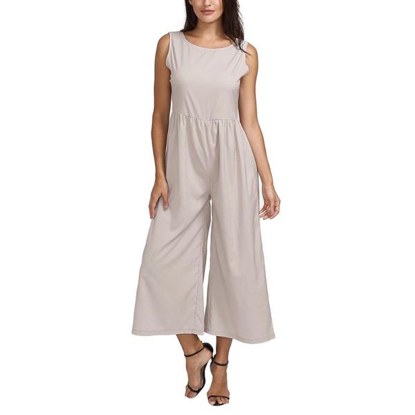 women's jumpsuits & rompers summer women modern lady sleeveless o neck wide leg loose playsuit clubwear jumpsuit solid color trim cute, Black;white
women's jumpsuits & rompers summer women modern lady sleeveless o neck wide leg loose playsuit clubwear jumpsuit solid color trim cute, Black;white