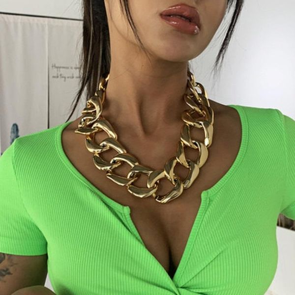 chains jiuzhen simple hip-hop style exaggerated fashion alloy thick chain necklace metal texture support dro, Silver
chains jiuzhen simple hip-hop style exaggerated fashion alloy thick chain necklace metal texture support dro, Silver