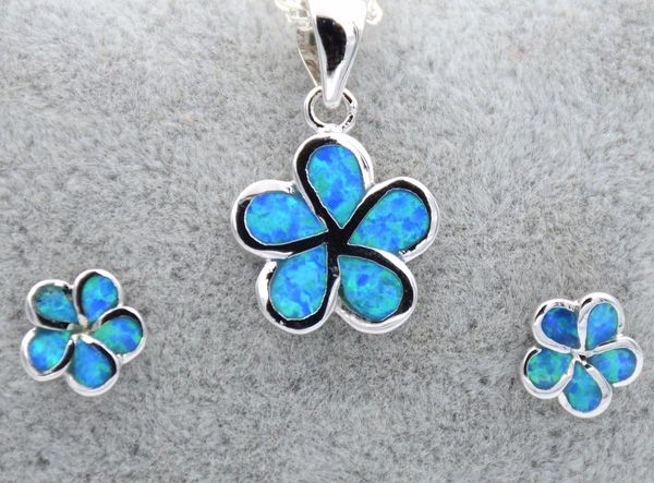 earrings & necklace charming flower design blue / pink white fire opal jewelry sets for lady, Silver
earrings & necklace charming flower design blue / pink white fire opal jewelry sets for lady, Silver
