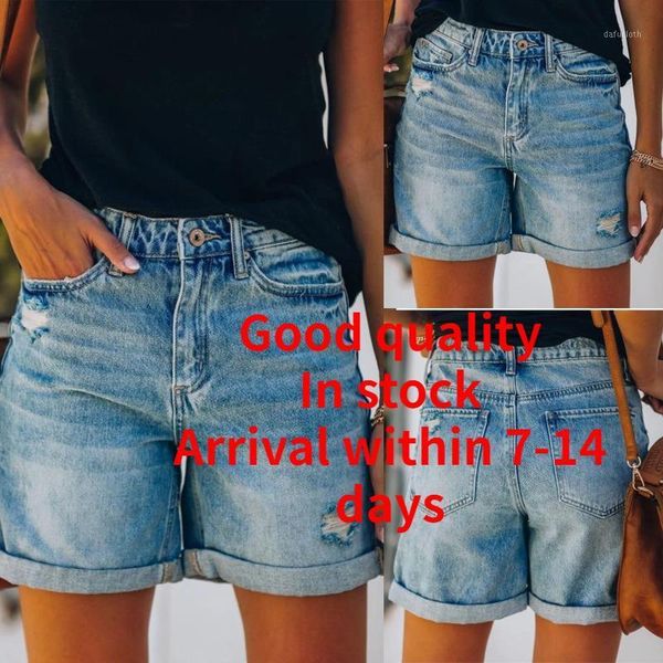 ladies jeans ripped washed denim shorts for women straight leg high waist woman women's, Blue
ladies jeans ripped washed denim shorts for women straight leg high waist woman women's, Blue