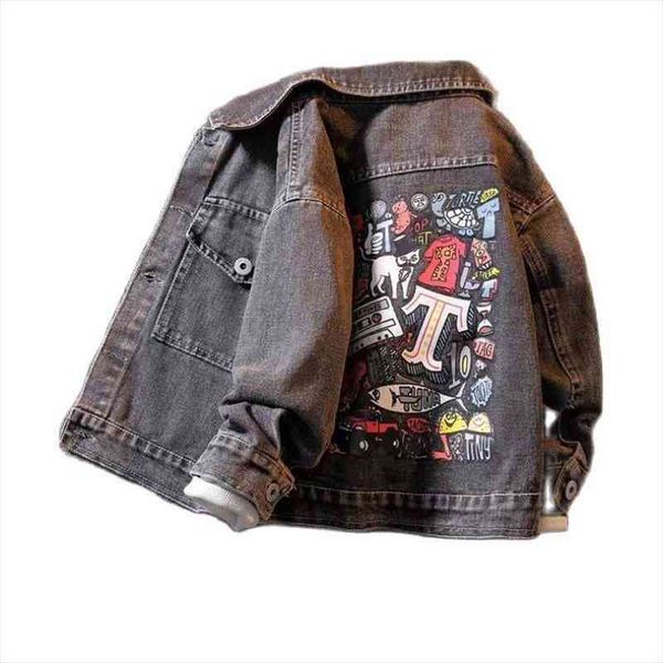 boys denim jacket illustration baby girls long-sleeved childrens fashionable loose jacket kids fshion jeans coat, Blue;gray
boys denim jacket illustration baby girls long-sleeved childrens fashionable loose jacket kids fshion jeans coat, Blue;gray