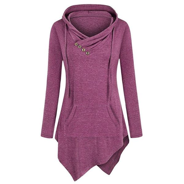 women's hoodies & sweatshirts streetwear women long sleeve solid color pullover pocket irregular hem hoodie clothing winter autumn clot, Black
women's hoodies & sweatshirts streetwear women long sleeve solid color pullover pocket irregular hem hoodie clothing winter autumn clot, Black