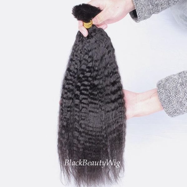 human hair bulks kinky straight bulk for braiding brazilian remy weaving no weft coarse italian yaki bundles extension, Black
human hair bulks kinky straight bulk for braiding brazilian remy weaving no weft coarse italian yaki bundles extension, Black