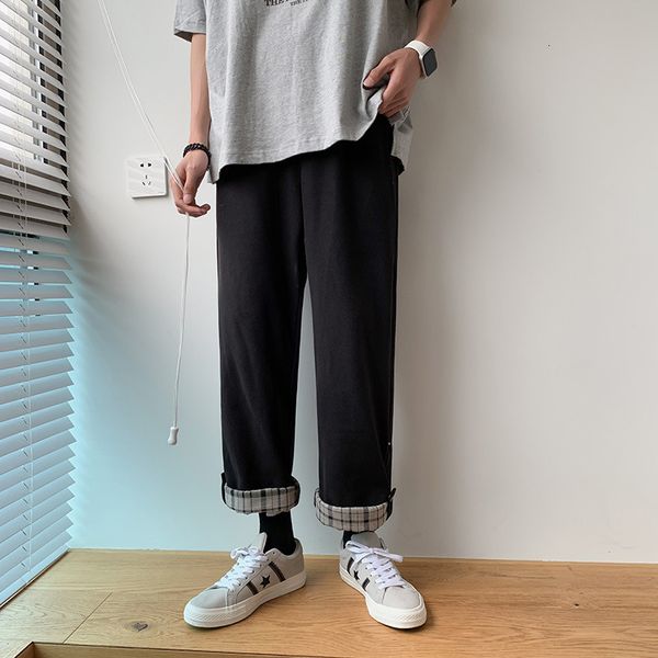 men's jeans summer ankle length pants casual trousers male loose plaid korean thin fashion students men wide legs white straight q, Blue
men's jeans summer ankle length pants casual trousers male loose plaid korean thin fashion students men wide legs white straight q, Blue