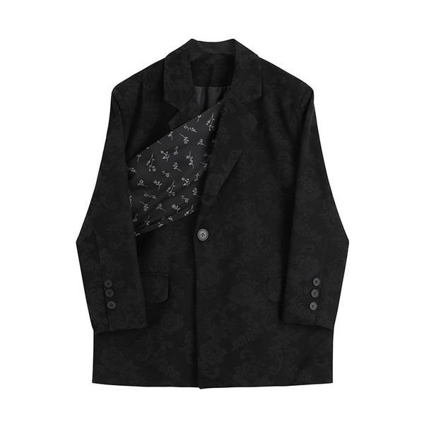 women black split temperament button big size blazer long sleeve loose fit jacket lapel fashion tide spring autumn 2021 11 women's suit, White;black
women black split temperament button big size blazer long sleeve loose fit jacket lapel fashion tide spring autumn 2021 11 women's suit, White;black