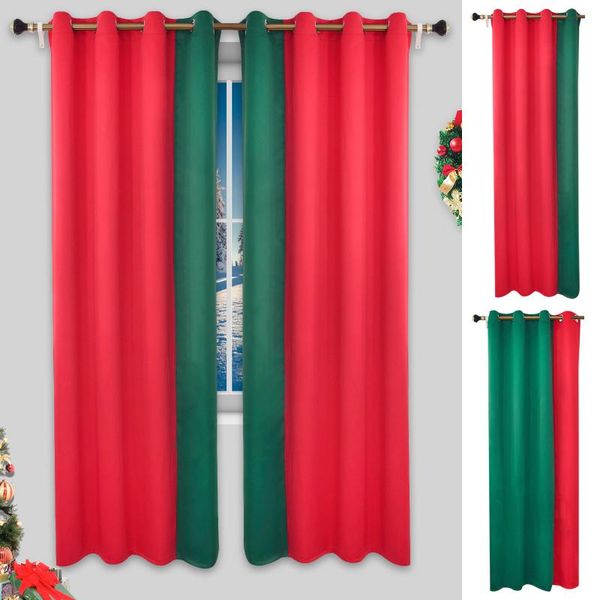 curtain & drapes 2 panels christmas curtains for living room thermal insulated blackout window green red home decoration
curtain & drapes 2 panels christmas curtains for living room thermal insulated blackout window green red home decoration