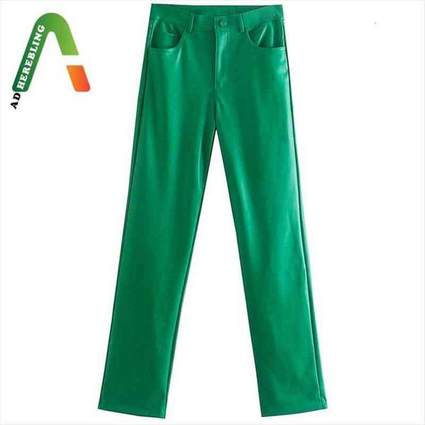 za casual traf trousers women pant autumn button detail long fashion green faux pu leather straight tall, Black;white
za casual traf trousers women pant autumn button detail long fashion green faux pu leather straight tall, Black;white