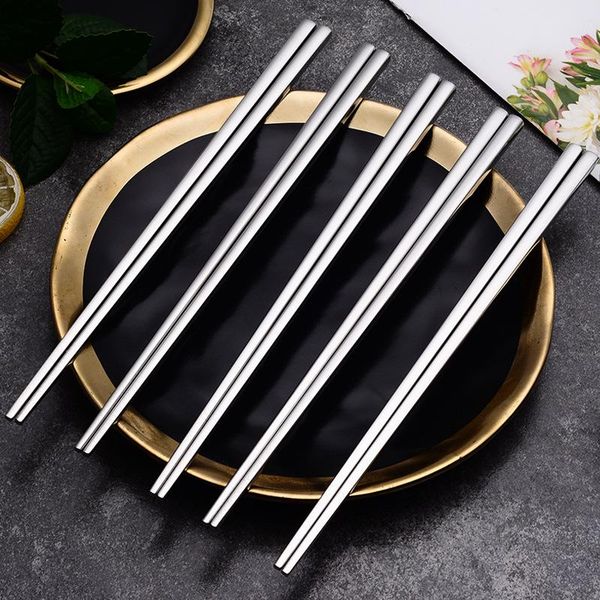 chopsticks 1 pair square sushi stainless steel reusable silver chinese metal chop sticks portable tableware kitchen utensils
chopsticks 1 pair square sushi stainless steel reusable silver chinese metal chop sticks portable tableware kitchen utensils