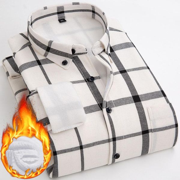 men's casual shirts 2021 thickened warm shirt men clothing long sleeve print, White;black
men's casual shirts 2021 thickened warm shirt men clothing long sleeve print, White;black