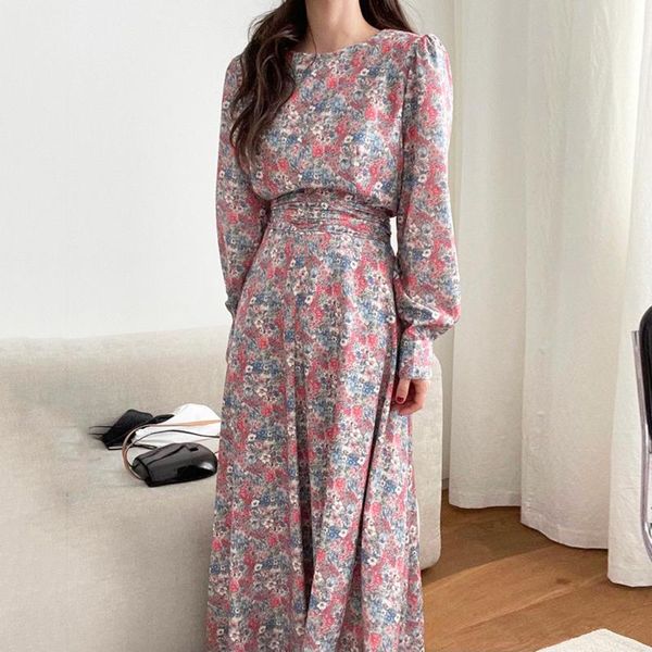 casual dresses vintage flower printed midi dress women elegant round neck long sleeve black/pink floral vestidos with sashes belt spring aut, Black;gray
casual dresses vintage flower printed midi dress women elegant round neck long sleeve black/pink floral vestidos with sashes belt spring aut, Black;gray