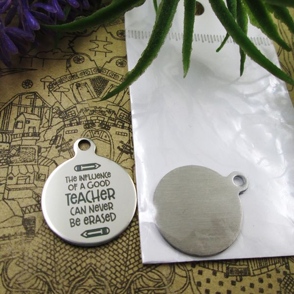 40pcs--stainless steel charms"the influence of a good teacher can never be erased" more style choosing diy pendants fo necklace, Bronze;silver
40pcs--stainless steel charms"the influence of a good teacher can never be erased" more style choosing diy pendants fo necklace, Bronze;silver