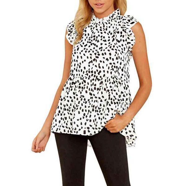 blouse women casual leopard print lotus leaf sleeves summer sleeveless vest shirt ladies white s size women's blouses & shirts
blouse women casual leopard print lotus leaf sleeves summer sleeveless vest shirt ladies white s size women's blouses & shirts