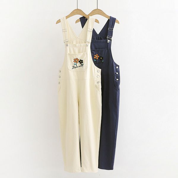Women's Jeans Harajuku Small Flower Embroidered Female Loose High Waist Bib Pants Student Large Pocket Denim Jumpsuit Overalls OGKM, Blue
Women's Jeans Harajuku Small Flower Embroidered Female Loose High Waist Bib Pants Student Large Pocket Denim Jumpsuit Overalls OGKM, Blue