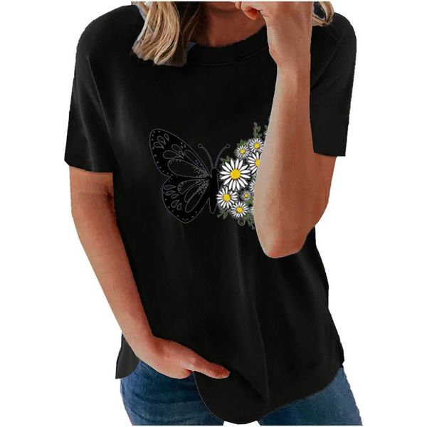 shirt women 2021 fashion woman round neck female clothing short sleeve summer prints casual cotton loose camisetas women's t-shirt, White
shirt women 2021 fashion woman round neck female clothing short sleeve summer prints casual cotton loose camisetas women's t-shirt, White