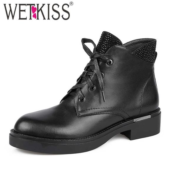 wetkiss ankle boots woman crystal lace up chunky heel shoes women platform skid proof casual booties round toe autumn boot 210630, Black
wetkiss ankle boots woman crystal lace up chunky heel shoes women platform skid proof casual booties round toe autumn boot 210630, Black